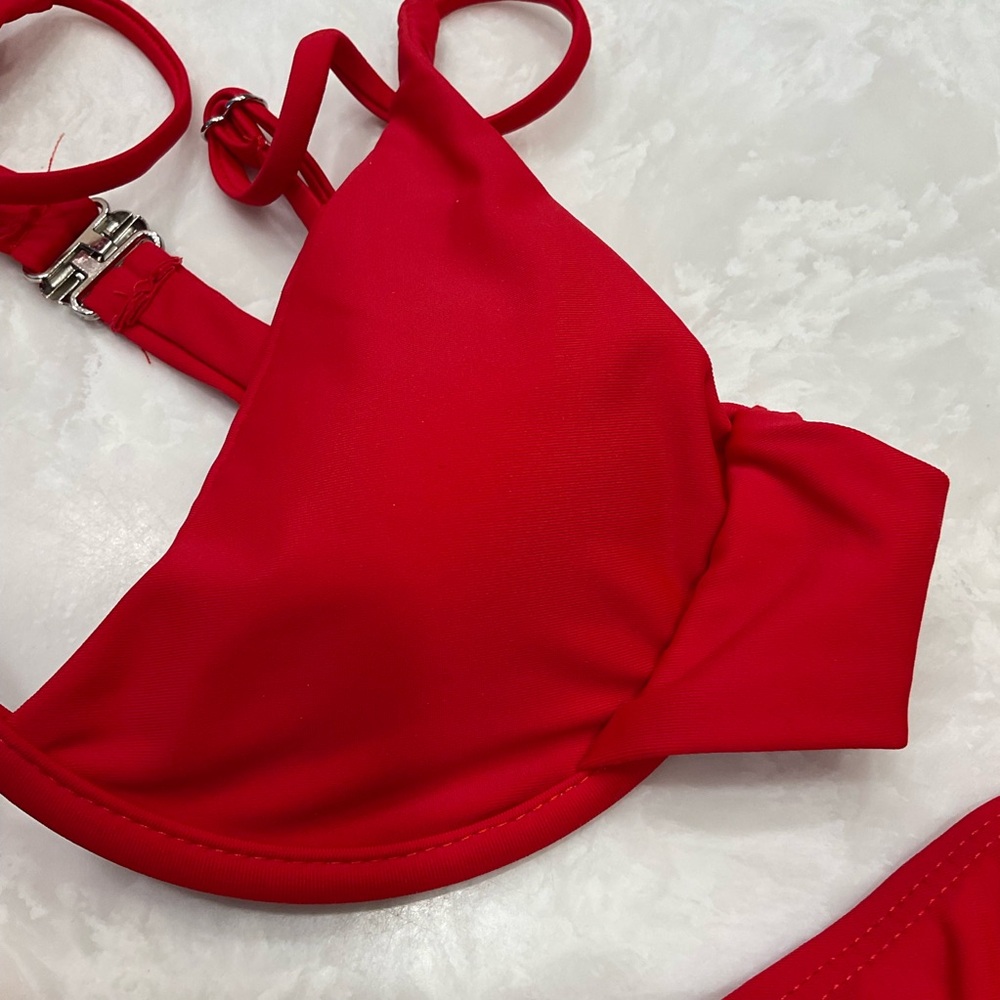 Bikini Two Piece, Red, Size M, NWOT, Removable Top Insert - Picture 13 of 16